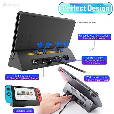 Tv Docking Station For Nintendo Switch & Oled Model, Hdmi Adapter Connect To Tv
