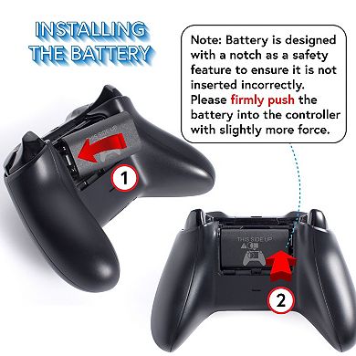 For Xbox One Controller Play Charging Cable + 2x Rechargeable Battery Pack
