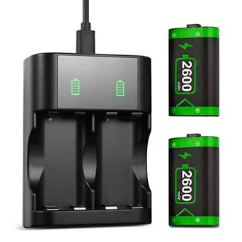 2 2600mah Battery For Xbox Series X S One Controller With Charging Station Usb-c