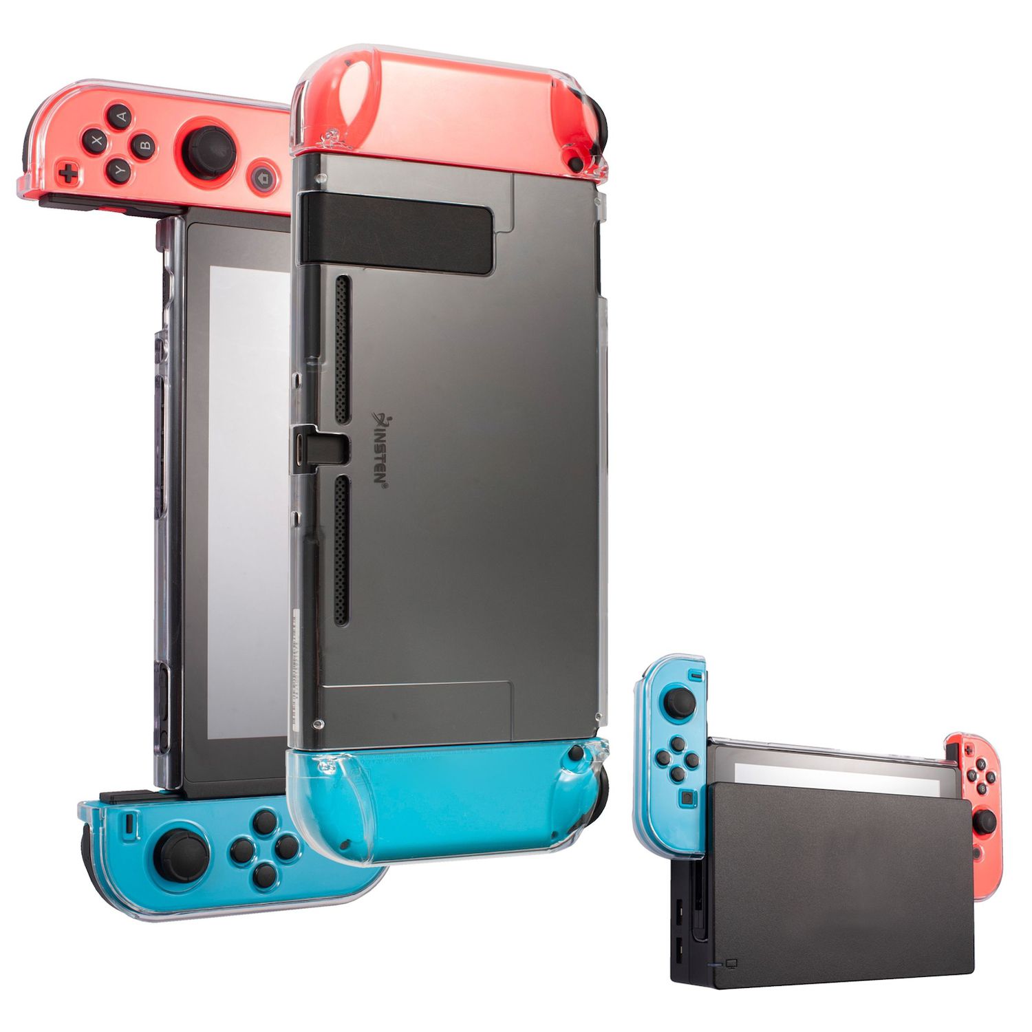 Insten Charging Dock Station For Nintendo Switch & Oled Model Joycon  Controller Charger With Usb Port, 2 Game Card Holder Slots : Target