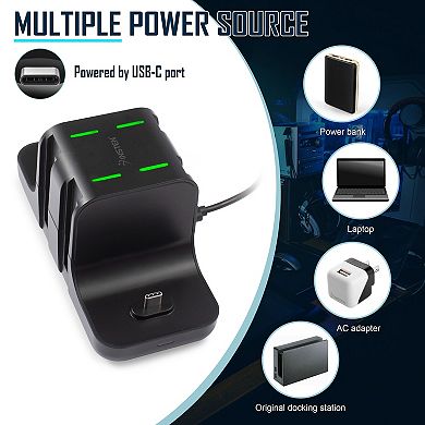 For Nintendo Switch & Oled Model Joy-con & Pro Controller 6-in-1 Charger Station