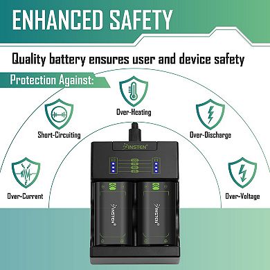 Dual Charging Dock Station Controller Charger W/ 2x Battery Packs For Xbox One