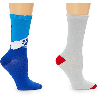 Zodaca Japan Crew Socks for Women, Fun Sock Gift Set (One Size, 2 Pairs)
