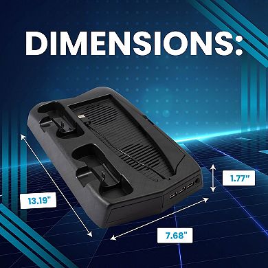 For Ps5 Stand And Cooling Station With Dual Controller Charging Dock Charger