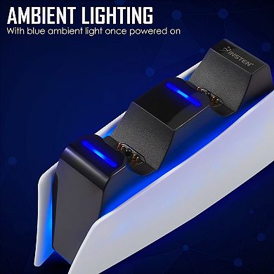 For PS5 Controller Charging Station LED USB-C Fast Charger Dock Dual Charge Slot