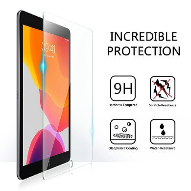 2 Pack Glass Screen Protector For Ipad 9th 8th 7th Gen (10.2 Inch) Hd Clear