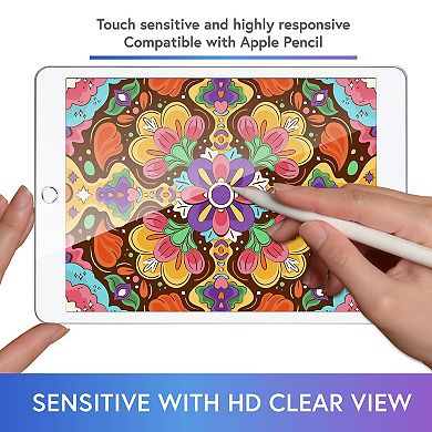 2 Pack Screen Protector For Ipad 9th 8th 7th Gen (10.2 Inch) Tempered Glass Hd