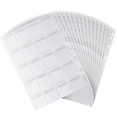 15x Coin Collecting Album Sleeves Collector Supplies Clear Pocket Page 8 X 11 In