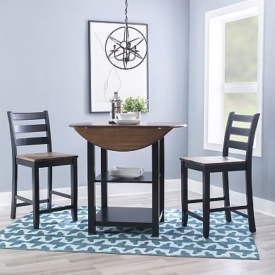 Linon Colm Counter Height Table & Chair 3-piece Set