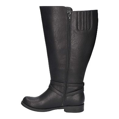 Easy Street Bay Plus Plus by Easy Street Women's Wide Athletic Calf Tall Boots