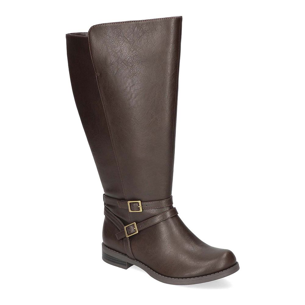 Easy Street Women's Kelsa Plus Wide Calf Brown Size 6.5 M
