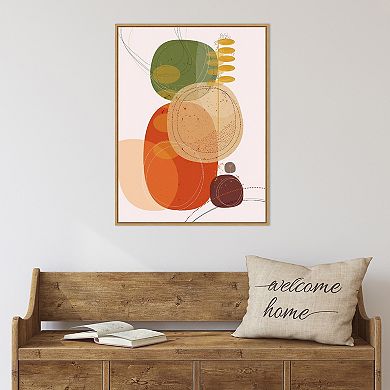 Amanti Art Autumn Sunset Framed Canvas Wall Art