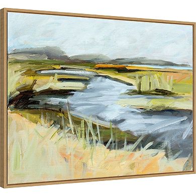Amanti Art Big Indian Slough in July Framed Canvas Wall Art