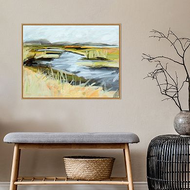 Amanti Art Big Indian Slough in July Framed Canvas Wall Art