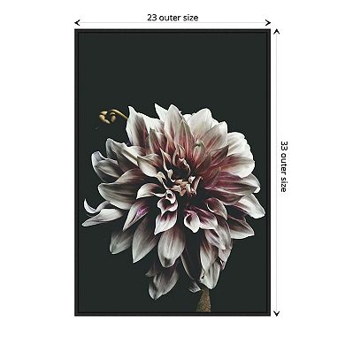 Amanti Art Dazed Dahlia by Beatrice Kiss Framed Canvas Wall Art Print
