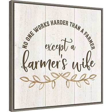 Amanti Art Farm Life VI Farmers Wife by Tara Reed Framed Canvas Wall Art