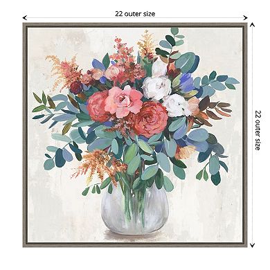 Amanti Art Eucalyptus Bouquet Framed Canvas Wall Art
