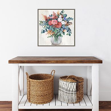 Amanti Art Eucalyptus Bouquet Framed Canvas Wall Art