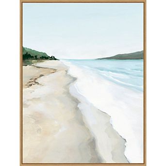 Amanti Art Crash Into Me II (Beach) Framed Canvas Wall Art
