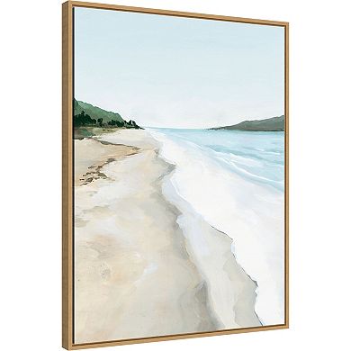 Amanti Art Crash Into Me II (Beach) Framed Canvas Wall Art