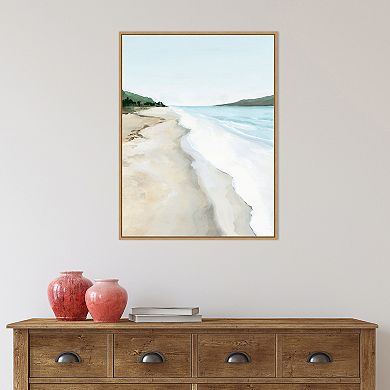 Amanti Art Crash Into Me II (Beach) Framed Canvas Wall Art