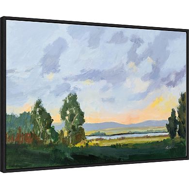 Amanti Art Evening Skies I Framed Canvas Wall Art