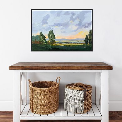 Amanti Art Evening Skies I Framed Canvas Wall Art