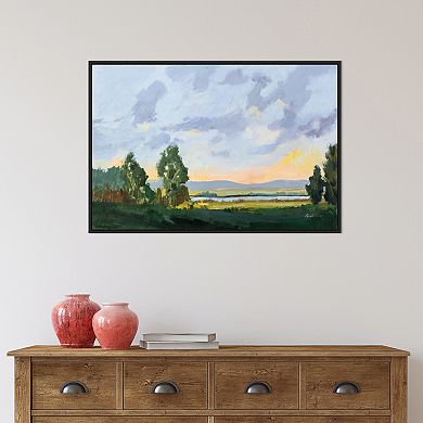 Amanti Art Evening Skies I Framed Canvas Wall Art