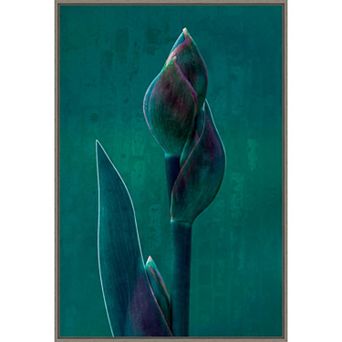 Amanti Art Blue Charade Framed Canvas Wall Art Print