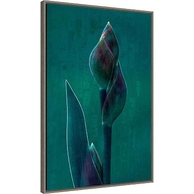 Amanti Art Blue Charade Framed Canvas Wall Art Print