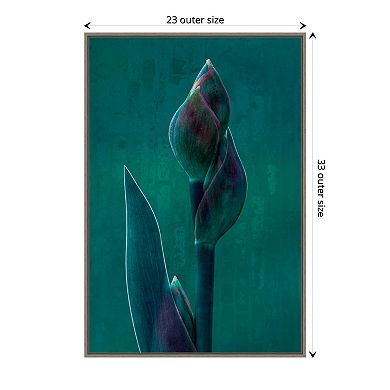 Amanti Art Blue Charade Framed Canvas Wall Art Print