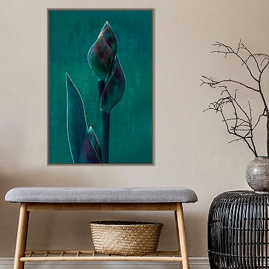 Amanti Art Blue Charade Framed Canvas Wall Art Print