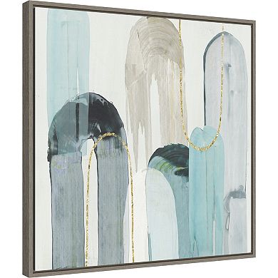 Amanti Art Blue Arches I Framed Canvas Wall Art