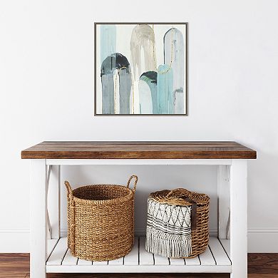Amanti Art Blue Arches I Framed Canvas Wall Art