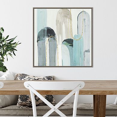 Amanti Art Blue Arches I Framed Canvas Wall Art