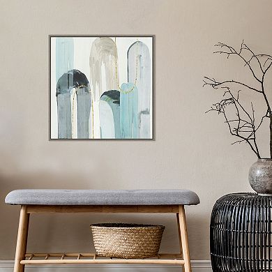 Amanti Art Blue Arches I Framed Canvas Wall Art