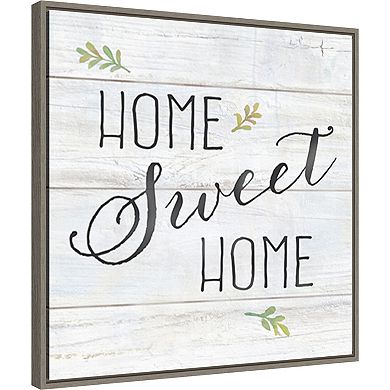 Amanti Art Farmhouse Sign I Home Sweet Home by Cynthia Coulter Framed Canvas Wall Art