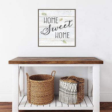 Amanti Art Farmhouse Sign I Home Sweet Home by Cynthia Coulter Framed Canvas Wall Art