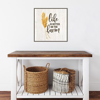 Amanti Art Farm Life V Better on the Farm by Tara Reed Framed Canvas Wall Art