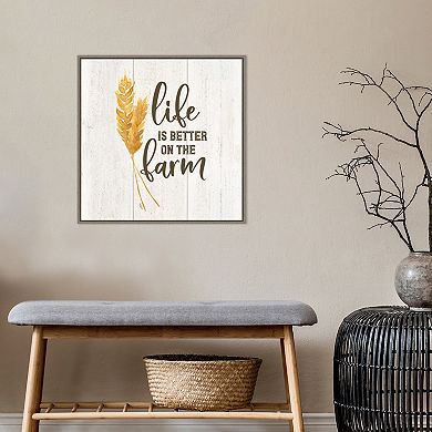 Amanti Art Farm Life V Better on the Farm by Tara Reed Framed Canvas Wall Art