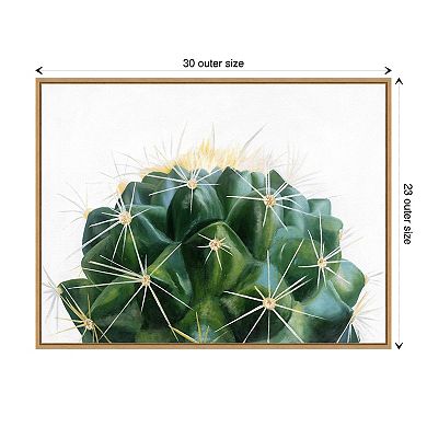 Amanti Art Cacti Framed Canvas Wall Art Print