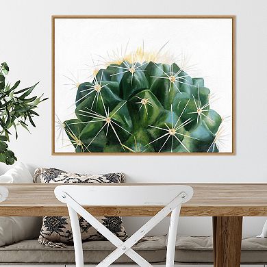 Amanti Art Cacti Framed Canvas Wall Art Print