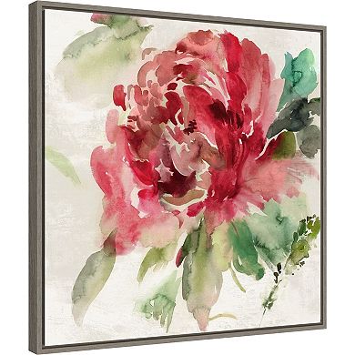 Amanti Art Fall Peony II Framed Canvas Wall Art