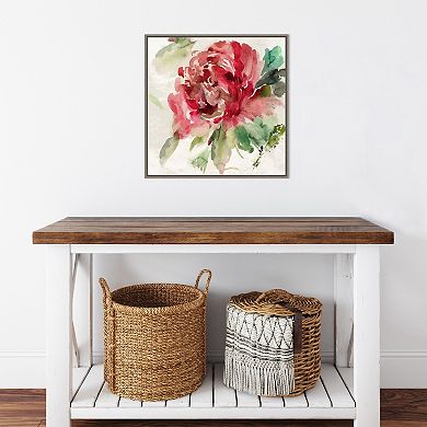 Amanti Art Fall Peony II Framed Canvas Wall Art