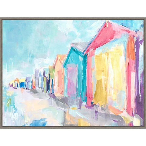 Amanti Art Brighton Beach by Susan Pepe Framed Canvas Wall Art Print