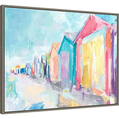Amanti Art Brighton Beach by Susan Pepe Framed Canvas Wall Art Print