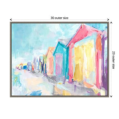 Amanti Art Brighton Beach by Susan Pepe Framed Canvas Wall Art Print