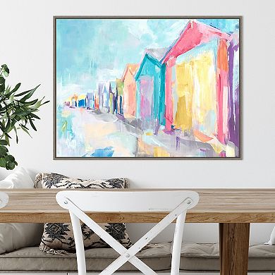 Amanti Art Brighton Beach by Susan Pepe Framed Canvas Wall Art Print