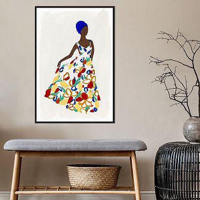 Amanti Art Floral Fashion I Framed Canvas Wall Art