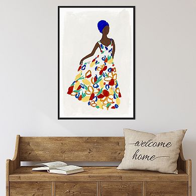 Amanti Art Floral Fashion I Framed Canvas Wall Art